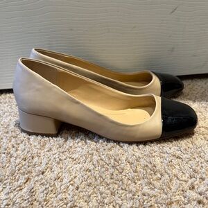 Charles David Black and Cream Flats